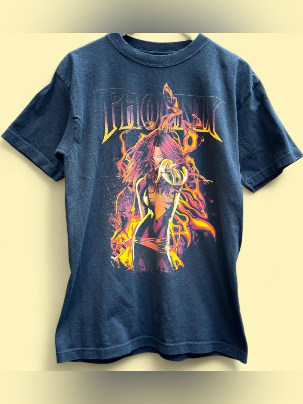 Marvel X-Men Phoenix black cotton tee Size M mad engine vintage